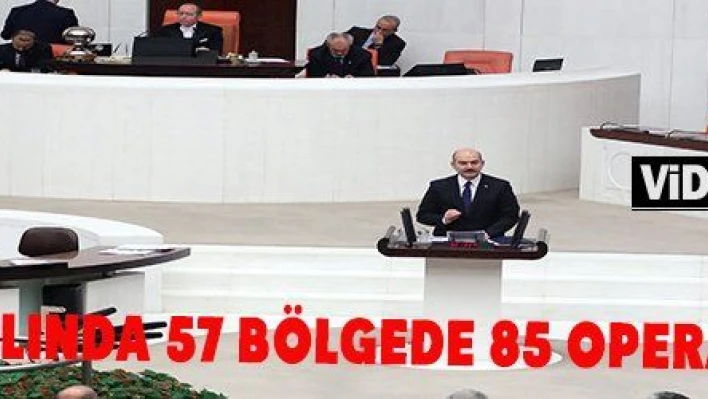 Soylu: '2016 yılında 57 bölgede 85 operasyon yapıldı'