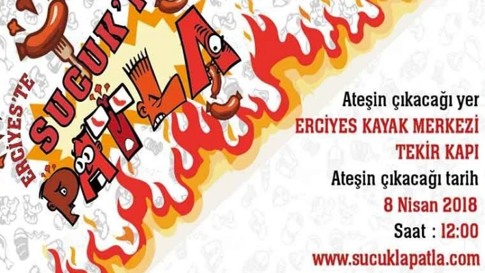 Sucuk ekmek yeme yarışması, Erciyes'te eğlenceye davetiye çıkaracak 