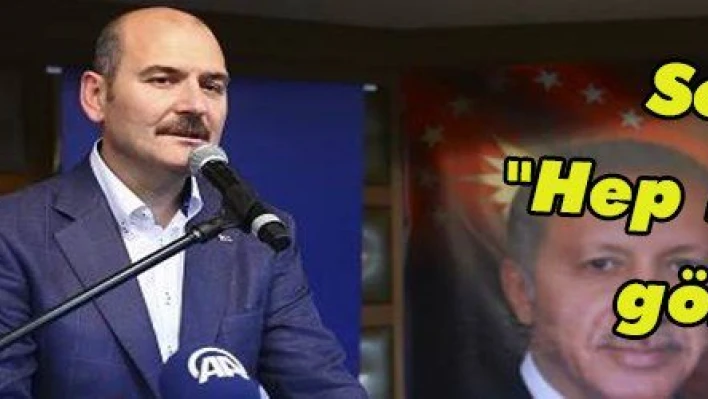 Soylu: 'Hep beraber gördük'