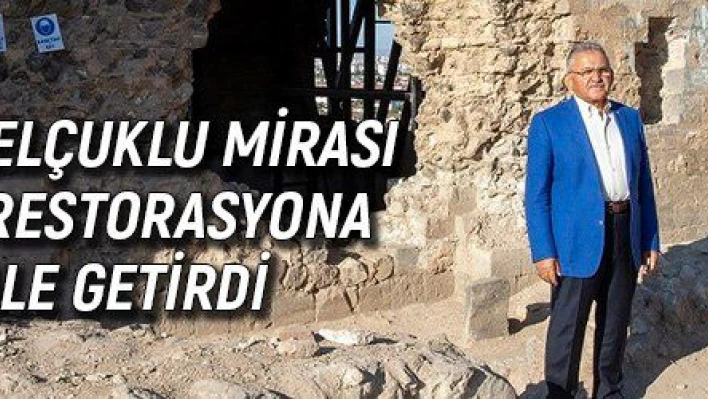 Büyükşehir, Selçuklu mirası Kızıl Köşk'ü restorasyona hazır hale getirdi