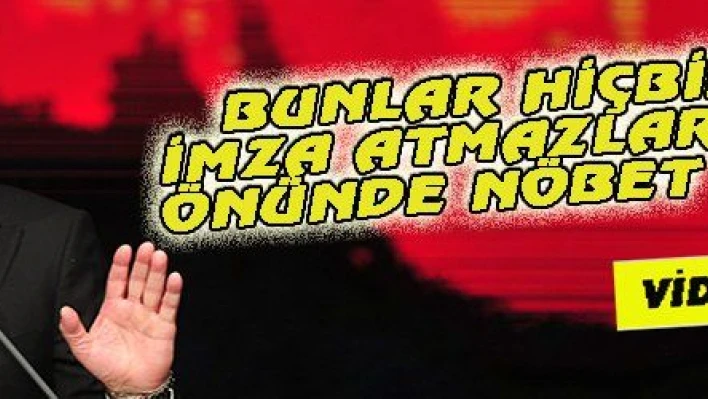 BUNLAR HİÇBİR ESERE İMZA ATMAZLAR, AYM'NİN ÖNÜNDE NÖBET TUTARLAR