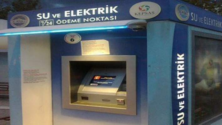 Kayseri'de fatura ödeme kiosk çilesi