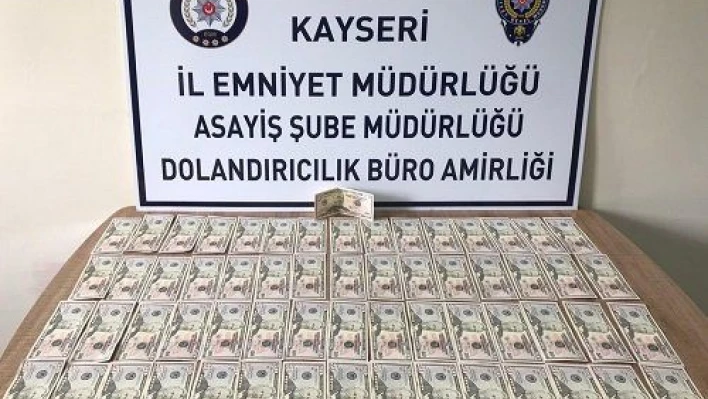 Sahte dolarla alışveriş yaparken yakalandı