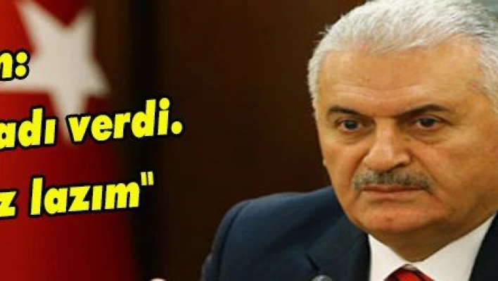 Yıldırım: 'Artık kabak tadı verdi. Konuşmamız lazım'