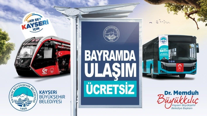 Bayramda 4 gün ulaşım ücretsiz