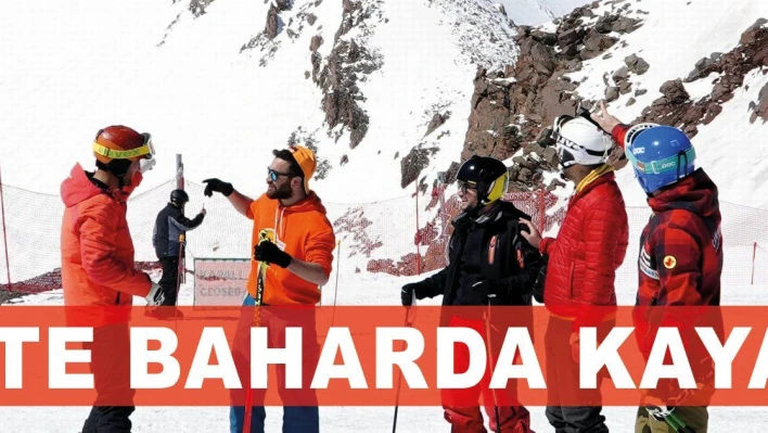 Erciyes'te baharda kayak keyfi