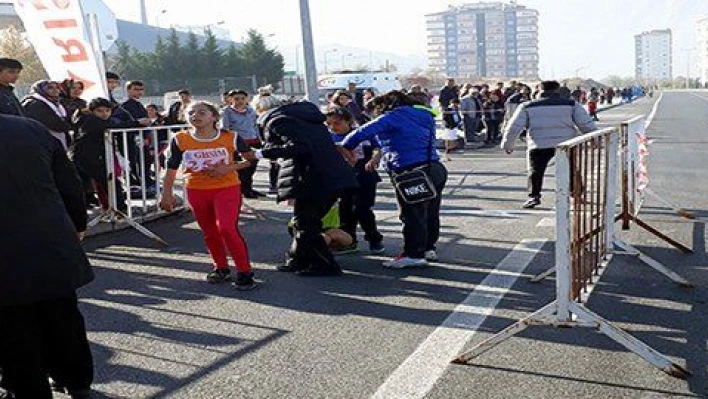 Kayseri'de ağlatan koşu