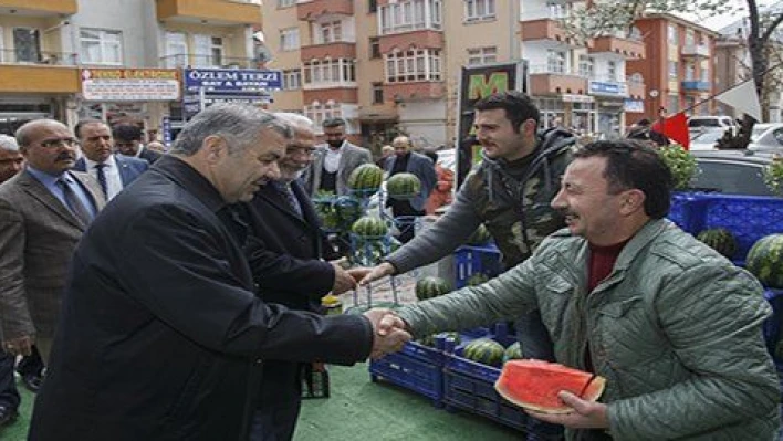 Başkan Çelik Talas'ta esnaflarla buluştu