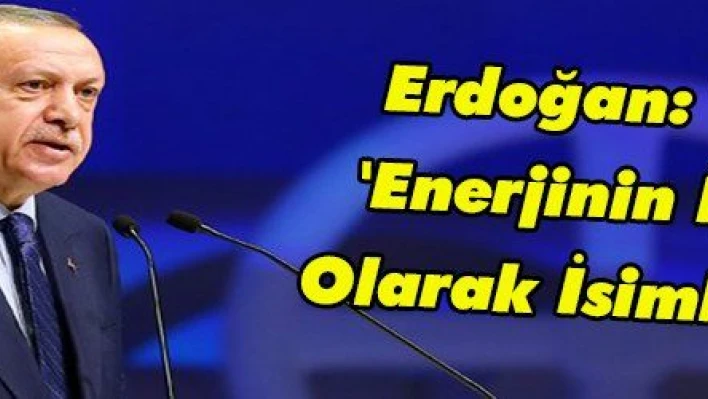 Erdoğan: 'Türkiye, 'Enerjinin İpek Yolu' Olarak İsimlendiriliyor'