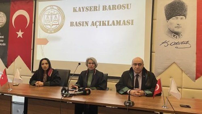 Kayseri Barosundan kadın avukatın öldürülmesine tepki