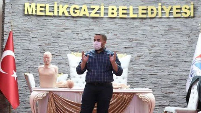 Melikgazi personeline ilk yardım eğitimi