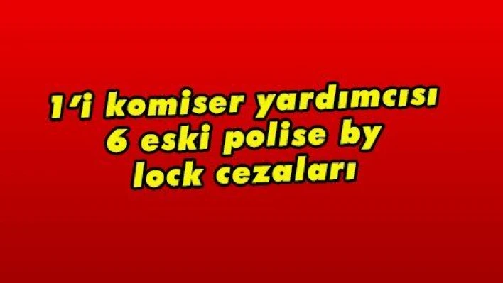 1'i komiser yardımcısı 6 eski polise by lock cezaları 