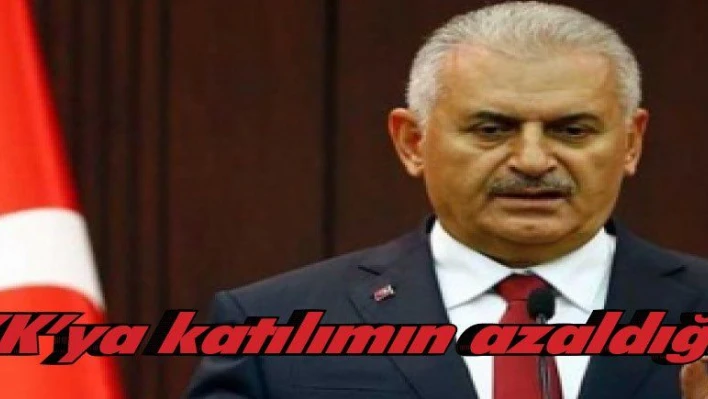 Yıldırım, PKK'ya katılımın azaldığını kaydetti