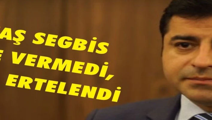 Demirtaş SEGBİS ile ifade vermedi, duruşma ertelendi