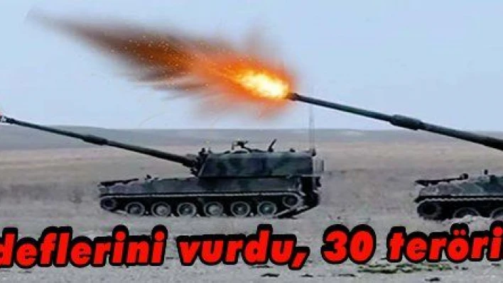 TSK, YPG hedeflerini vurdu, 30 terörist öldürüldü