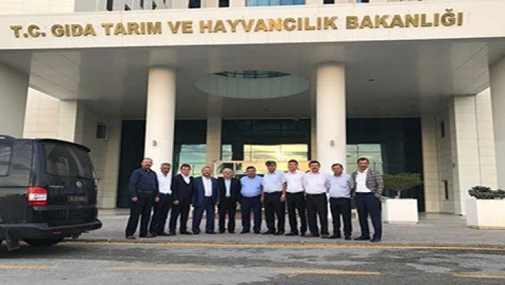 Kayseri çiftçisinin sorunları Bakanlıkta