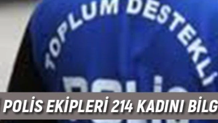 Toplum Destekli Polis ekipleri 214 kadını bilgilendirdi