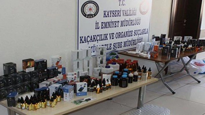 Kayseri'de elektronik sigara ve kaçak sigara operasyonu: 7 gözaltı 