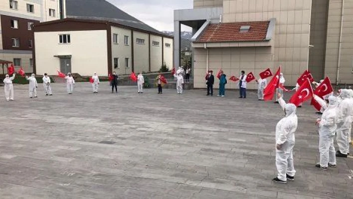 Kayseri'de karantinadaki vatandaşlar için moral etkinliği