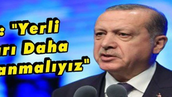 Erdoğan: 'Yerli Kaynakları Daha Fazla Kullanmalıyız'