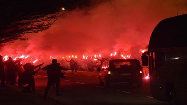 Galatasaray kafilesi Kayseri'de