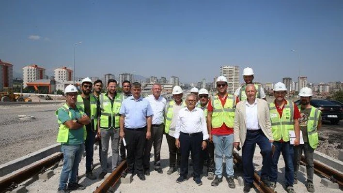  Büyükkılıç, Talas Raylı Sistem Hattı'nı denetledi