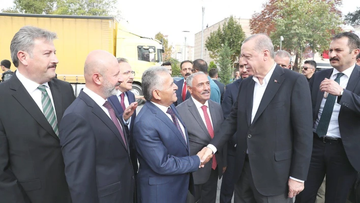 Kayseri'de Cumhurbaşkanı Erdoğan heyecanı