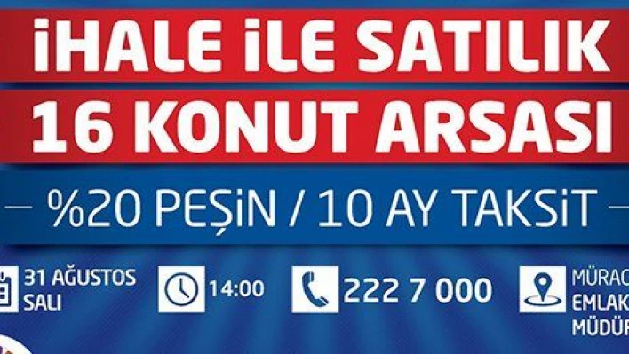 Kocasinan'dan yüzde 20 peşin, 10 ay taksitli yatırım fırsatı