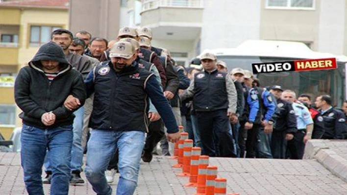 Kayseri'de Bylock'çu 22 eski polis adliyeye sevk edildi