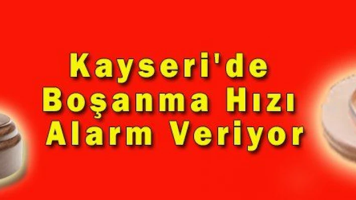 Kayseri'de Boşanma Hızı Alarm Veriyor