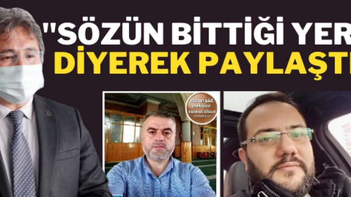 'Sözün bittiği yer' diyerek paylaştı