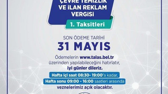 Yalçın'dan vergi hatırlatması: 'Son gün 31 Mayıs'