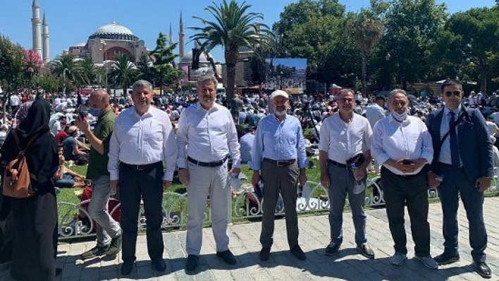 Başkanlar, Ayasofya Camii açılışına katıldı 