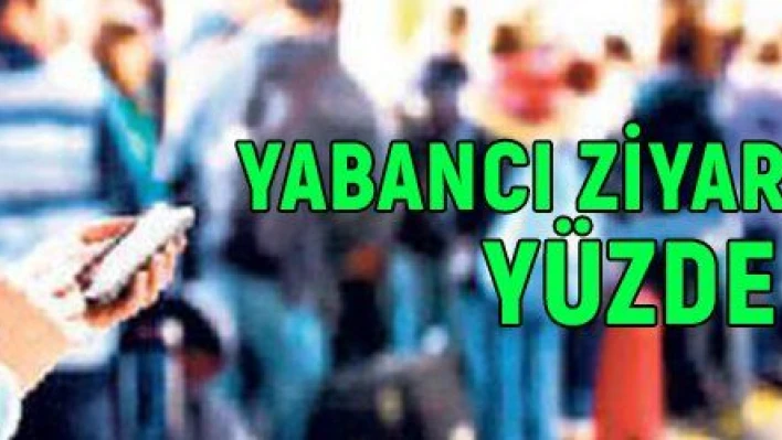 Yabancı ziyaretçi sayısı yüzde 50 arttı