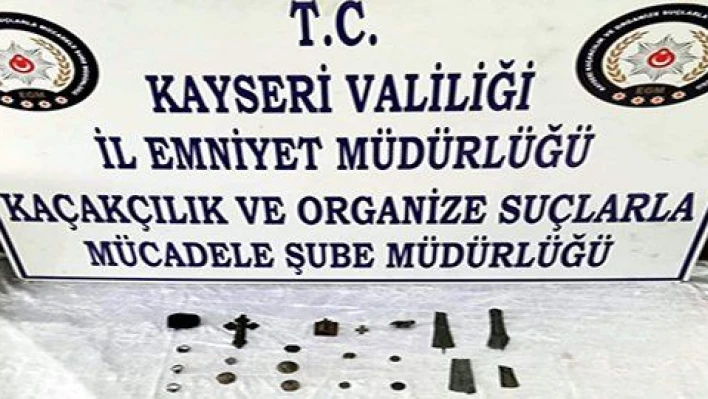 Kayseri'de tarihi eser operasyonu 