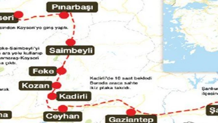 Bombalı araç 500 kilometre yol yapmış