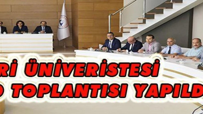 Kayseri Üniversitesi ilk senato toplantısını yaptı