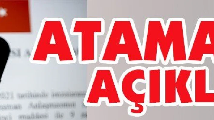 Atama kararları Resmi Gazete'de