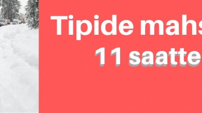 Tipide mahsur kalan vatandaş 11 saatte kurtarıldı