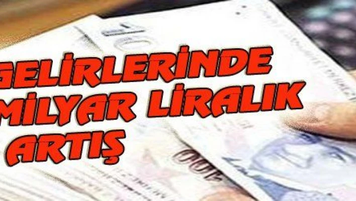 VERGİ GELİRLERİNDE ÇEYREK MİLYAR LİRALIK ARTIŞ 