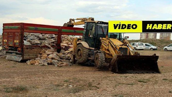 Kayseri'de ele geçirilen 14 ton kaçak sakatat imha edildi 