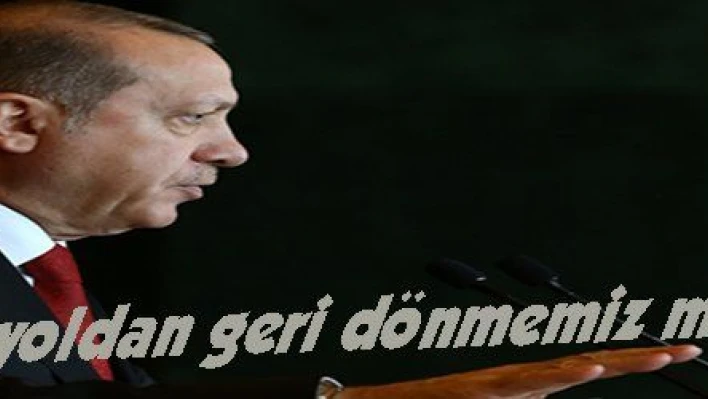 Erdoğan: 'Bu yoldan geri dönmemiz mümkün değil'