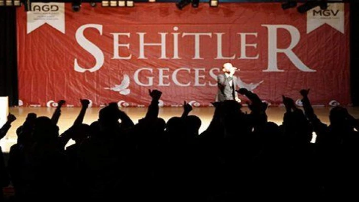 AGD şehitler için gece düzenledi 