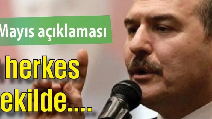 1 Mayıs'ı herkes  istediği şekilde.... 