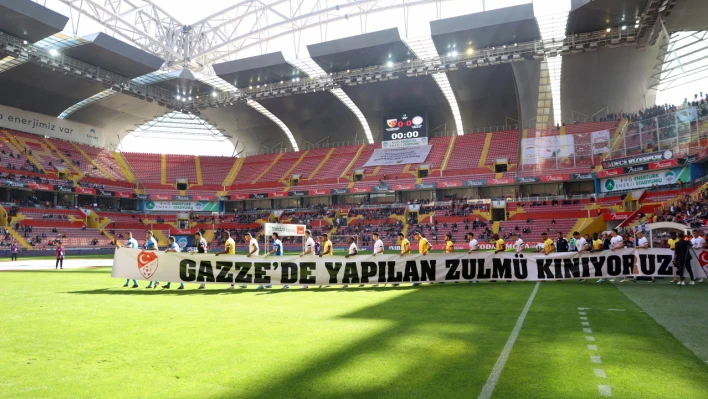 Kayserispor ve Çaykur Rizespor, Gazze'ye Destek Verdi