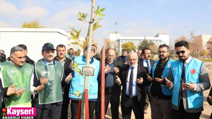 KAYÜ Develi Seyrani Kampüsü'nde ağaçlandırma çalışması yapıldı