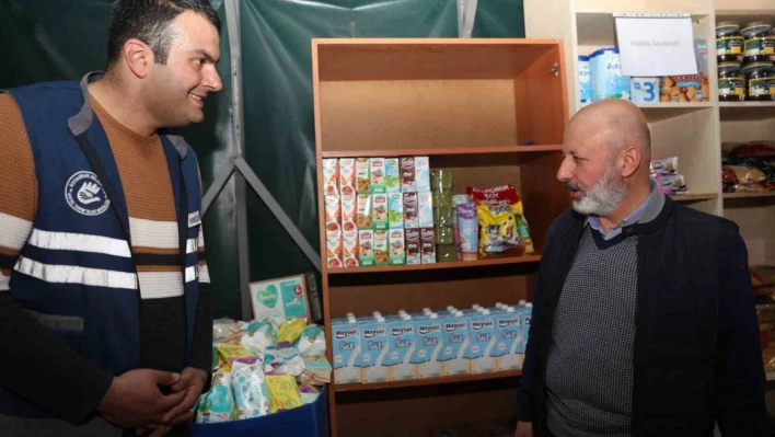 Sosyal Market, kardeş belediyede hizmet vermeye başladı