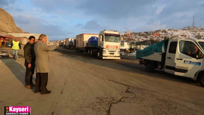 Melikgazi'den Hatay'a mobil destek