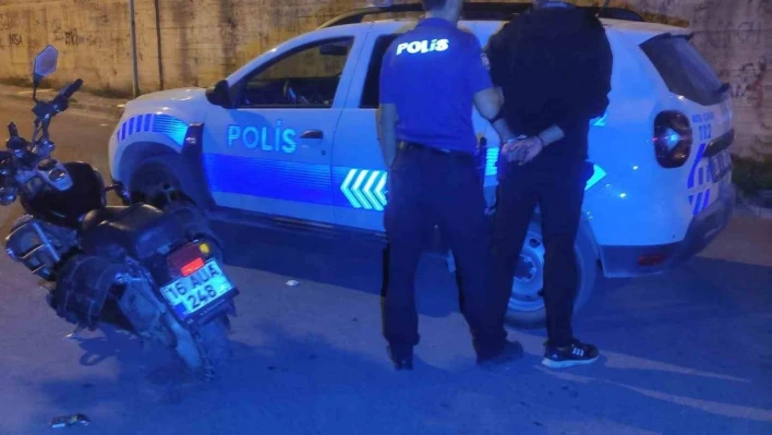 Kayseri'de motosiklet hırsızı suçüstü yakalandı