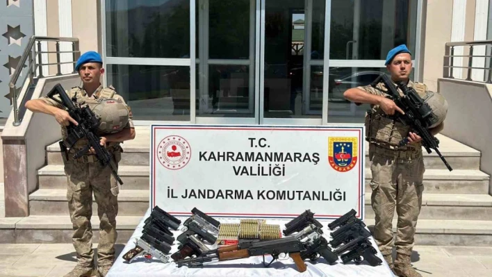 Kahramanmaraş'ta Evden Cephane Çıktı